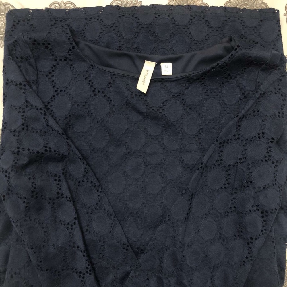 Tacera Navy Fitted Dress